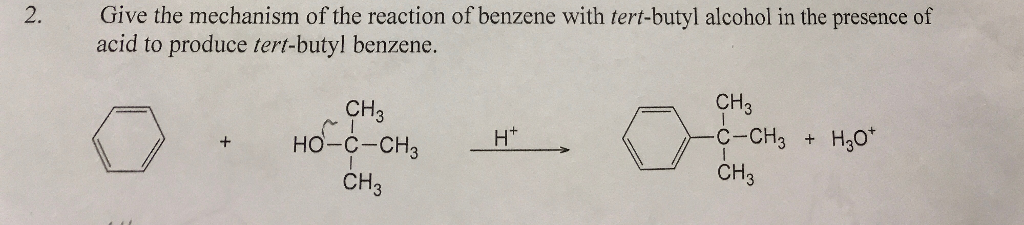 Solved Give the mechanism of the reaction of benzene with | Chegg.com