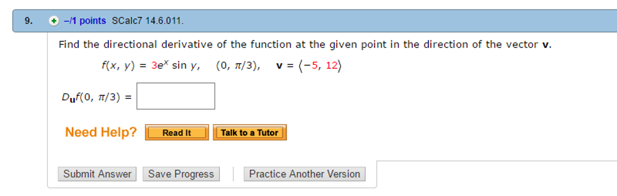 Solved Find The Directional Derivative Of The Function At