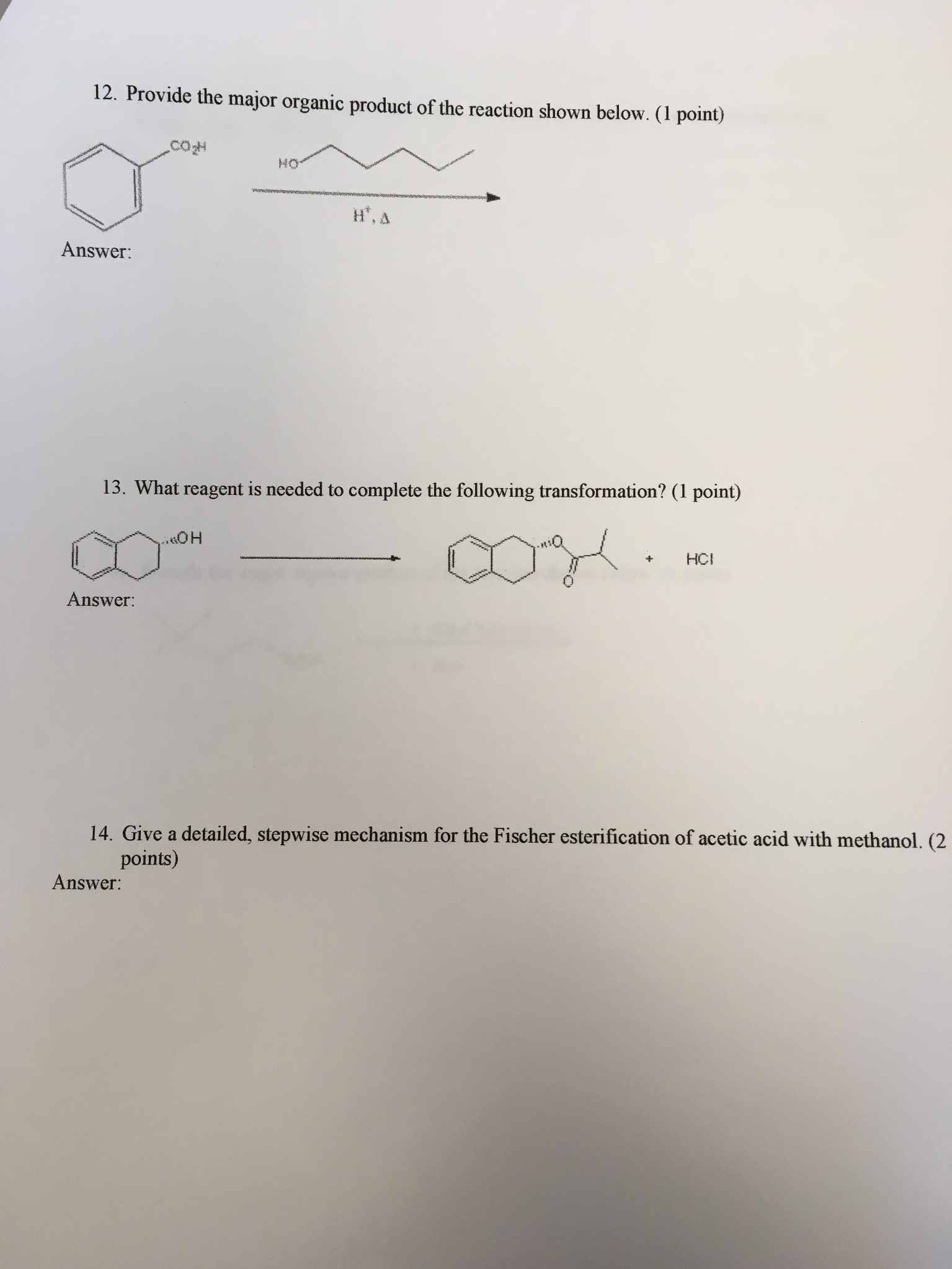 Solved Provide The Major Organic Product Of The Reaction | Chegg.com