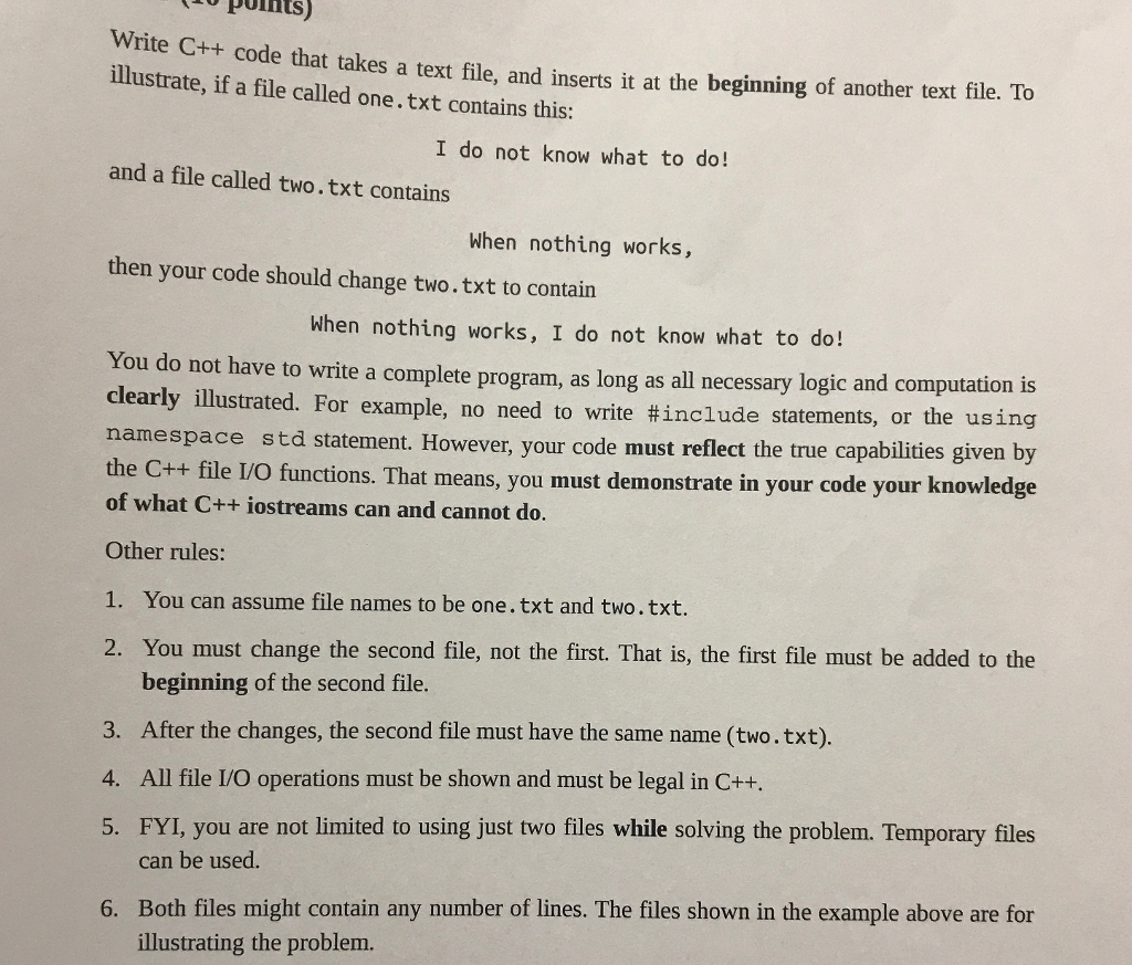Solved Write C Code That Takes A Text File And Inserts Chegg Solved Write C Code That Takes A Text File And Inserts Chegg
