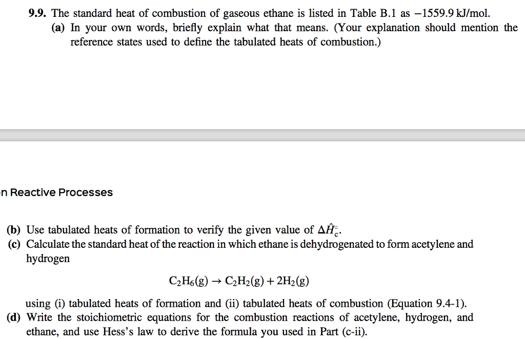 Standard Heat Of Combustion Definition