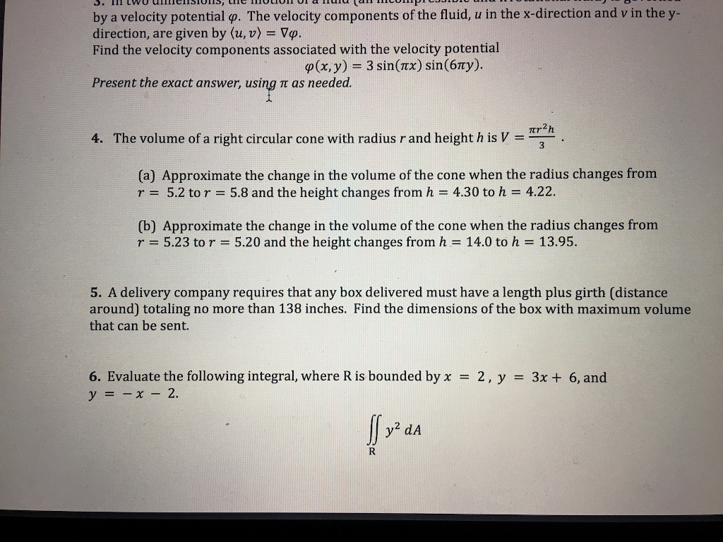 solved-the-volume-of-a-right-circular-cone-with-radius-r-and-chegg