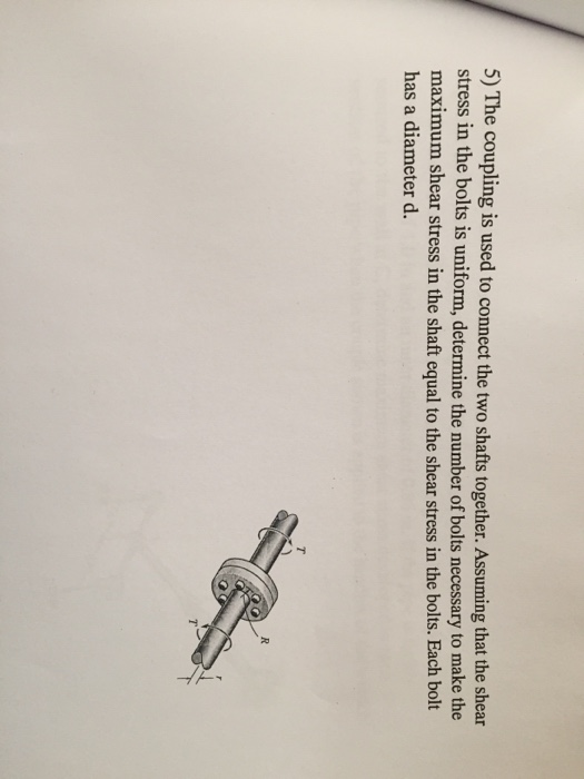 Solved The coupling is used to connect the two shafts
