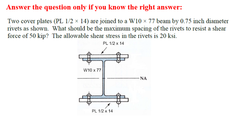 solved-two-cover-plates-pl-1-2-times-14-are-joined-to-a-chegg