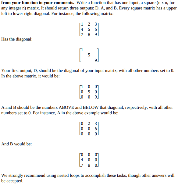 Solved How would you write a function using Matlab to answer | Chegg.com