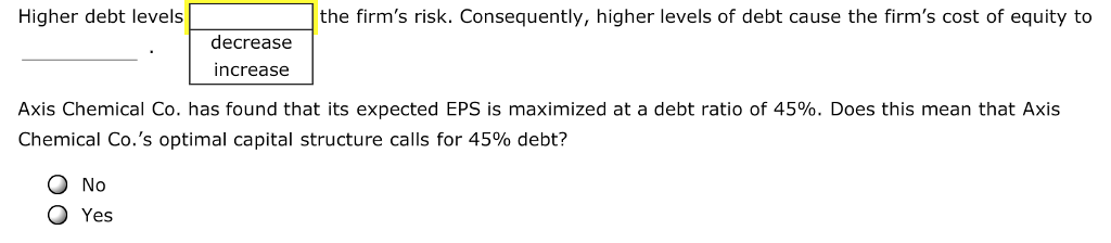 Solved 9 Determining The Optimal Capital Structure Aa Aa A 7348