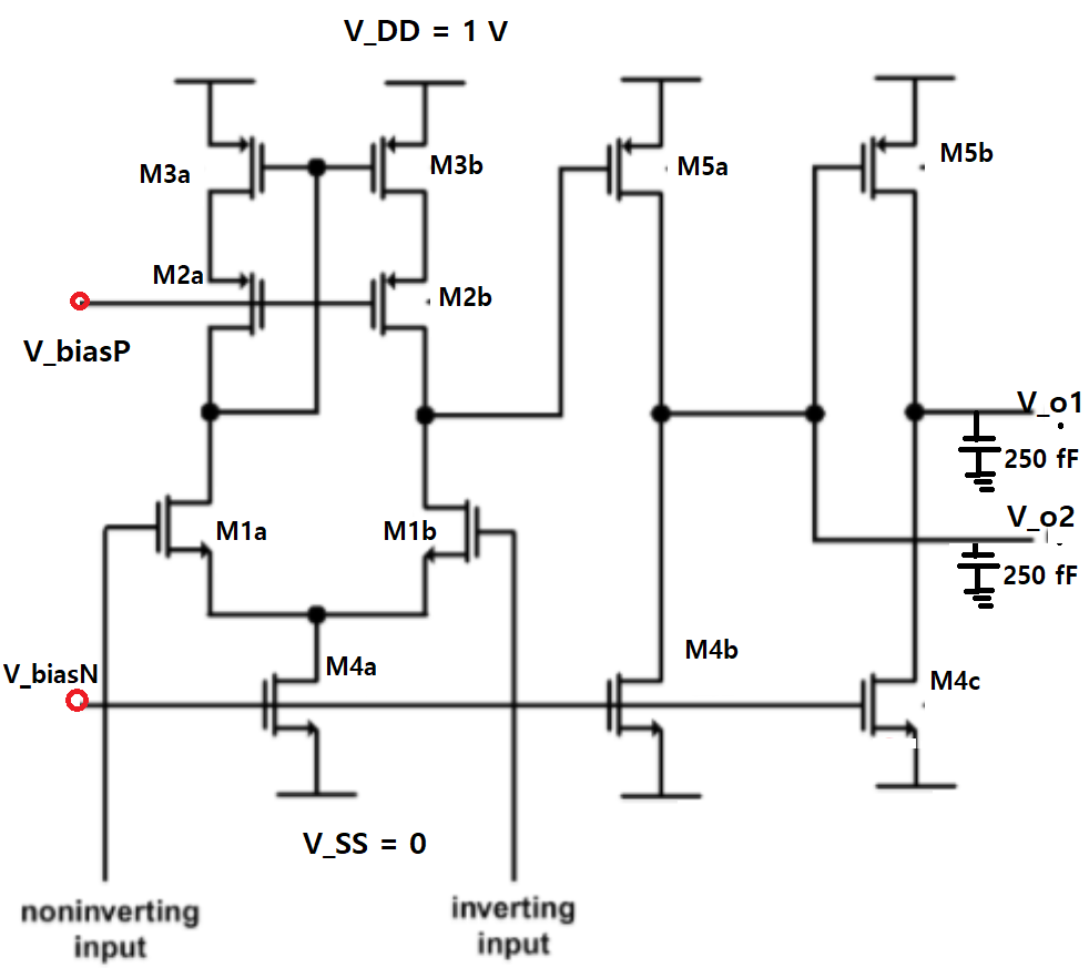 Design Fully Differential Amplifier Circuit