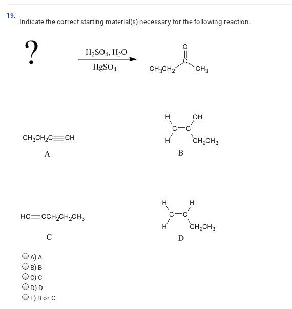 Solved A B C D Select the best carbonyl group grignard | Chegg.com