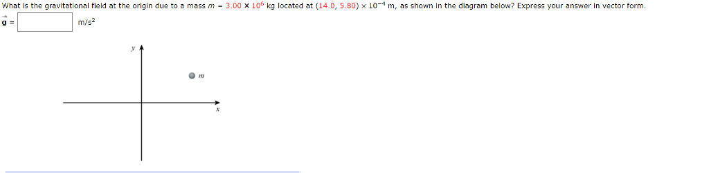 Solved what is the gravitational field at the origin due to | Chegg.com
