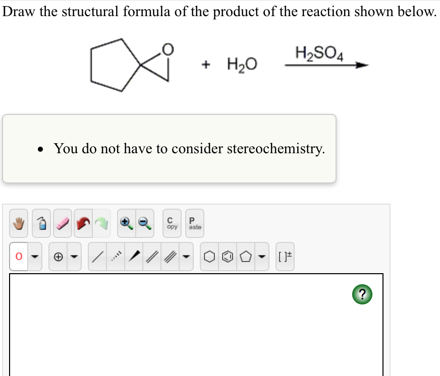 Draw Structural Formulas For The Products Of The Reaction Shown Below