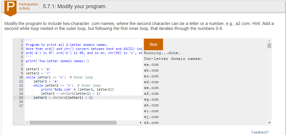 Solved rc o57.: Modity your program Modify the program to | Chegg.com