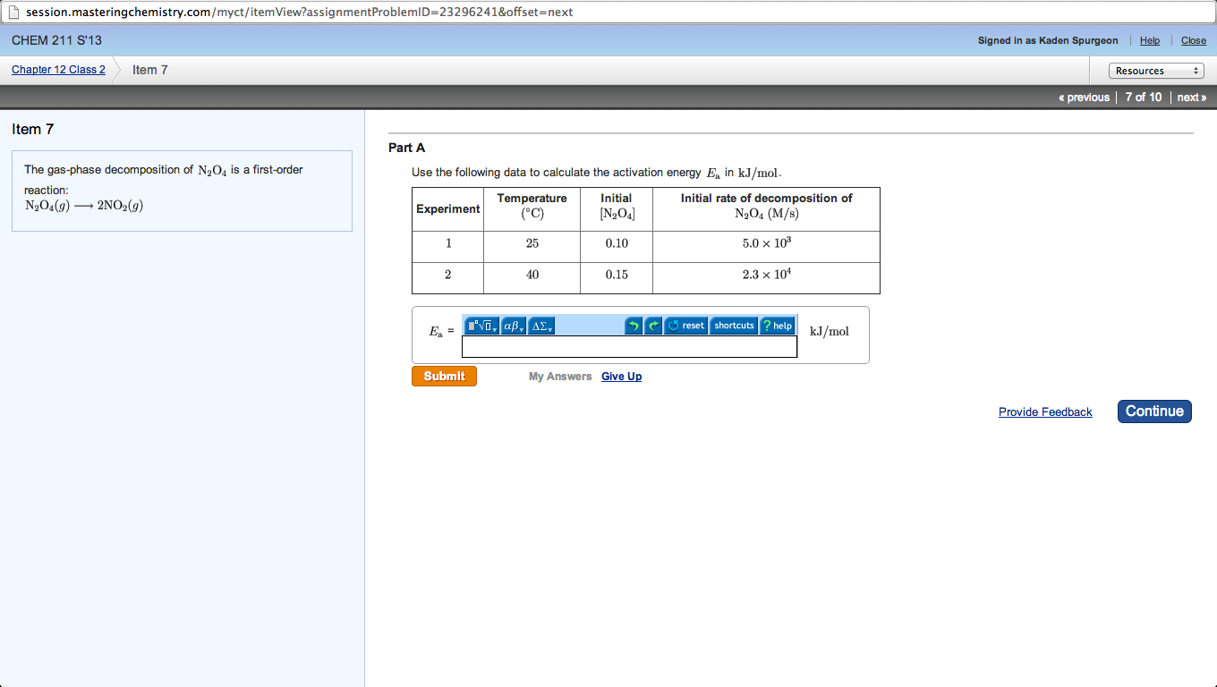 Chemistry Archive | February 02, 2013 | Chegg.com