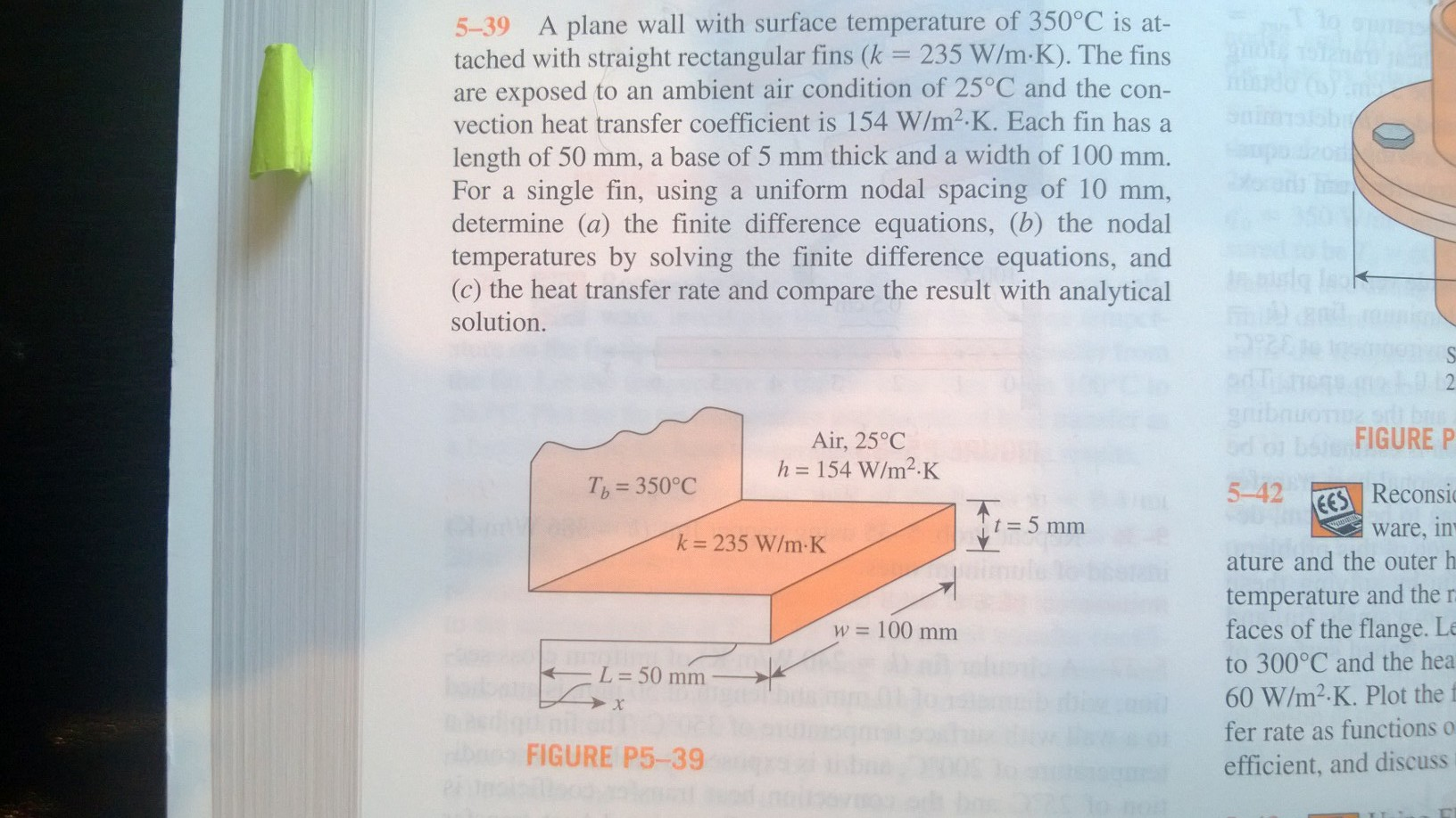 Solved A plane wall with surface temperature of 350degreeC