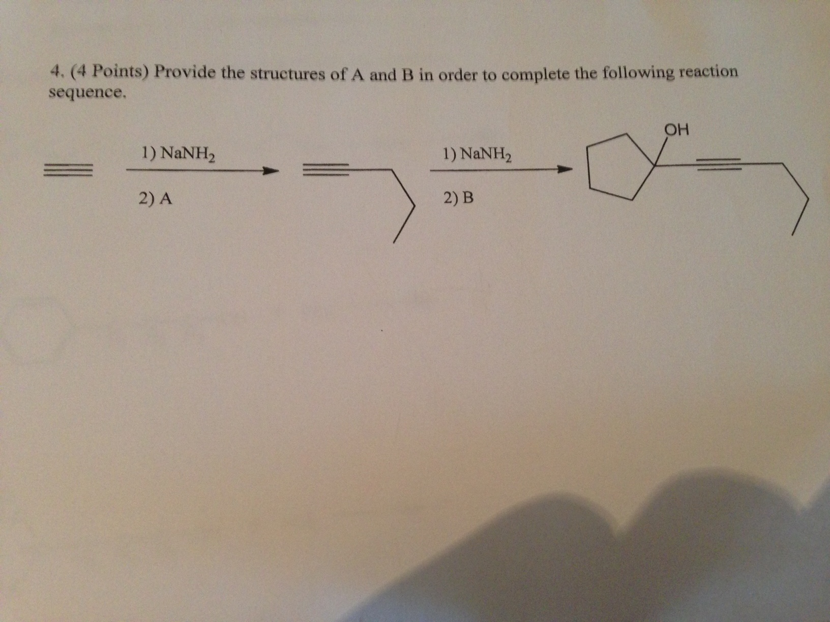 Solved Provide the structures of A and B in order to | Chegg.com
