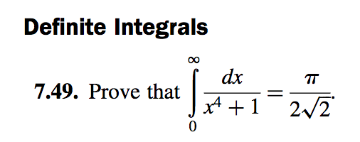 Solved Definite Integrals 030 dx 7.49. Prove that *+1 2v2 0 | Chegg.com