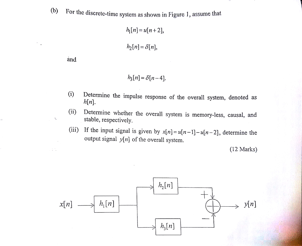 Solved For The Discrete-time System As Shown In Figure 1, | Chegg.com