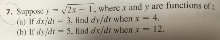 solved-suppose-y-square-root-of-2x-1-where-x-and-y-are-chegg