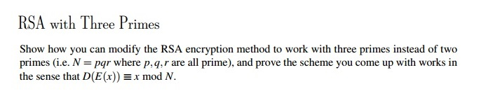 rsa decryption product of two primes python
