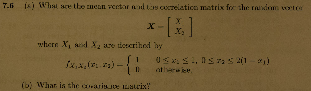 What are the mean vector and the correlation matrix | Chegg.com