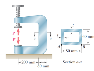 Solved: The Vertical Portion Of The Press Shown Consists O... | Chegg.com