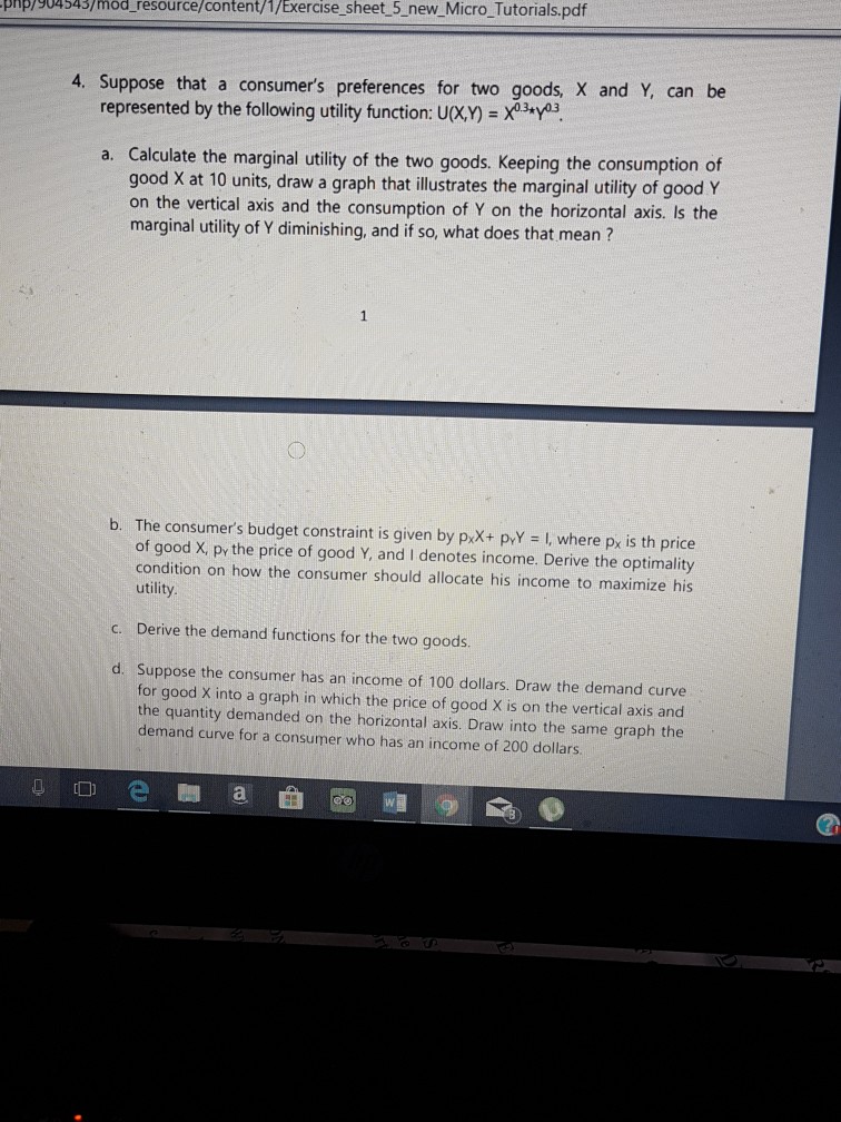 Solved Intermediate Microeconomics I ECON 2000 (EC20A) | Chegg.com