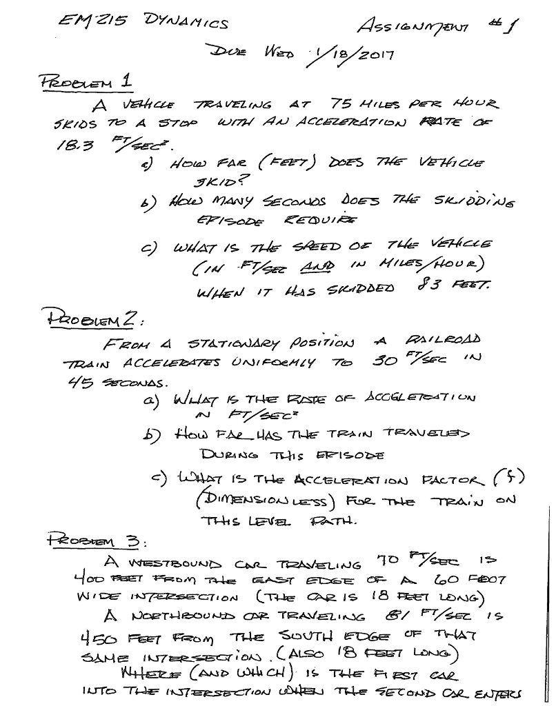 solved-a-vehicle-traveling-at-75-miles-per-hour-skids-to-a-chegg