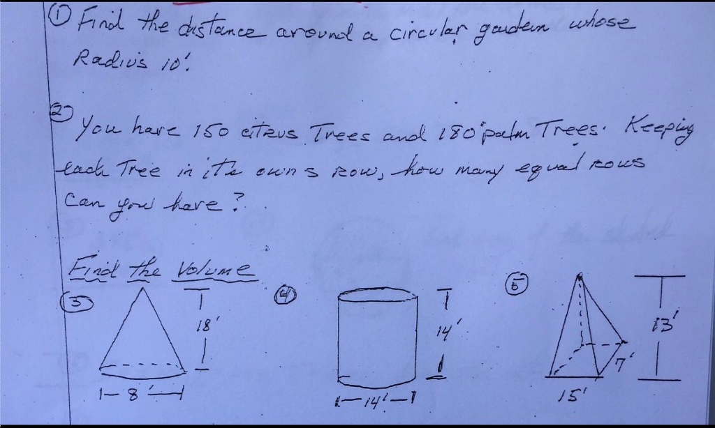 solved-find-the-distance-around-a-circular-garden-whose-chegg