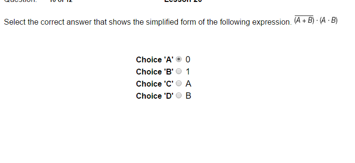 Solved Select The Correct Answer That Shows The Simplified | Chegg.com