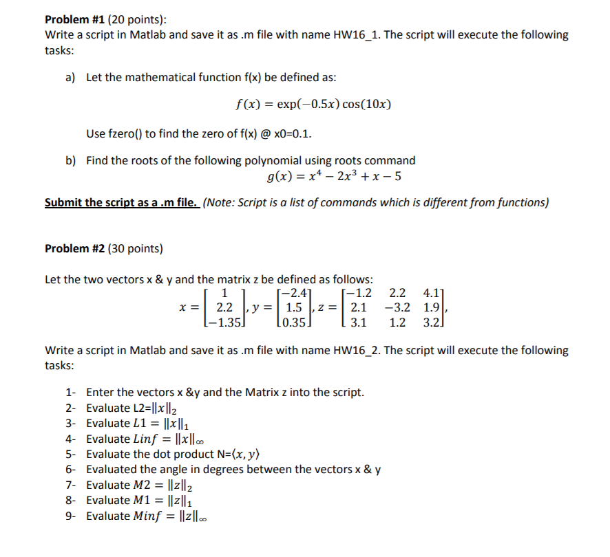 solved-problem-1-20-points-write-a-script-in-matlab-and-chegg