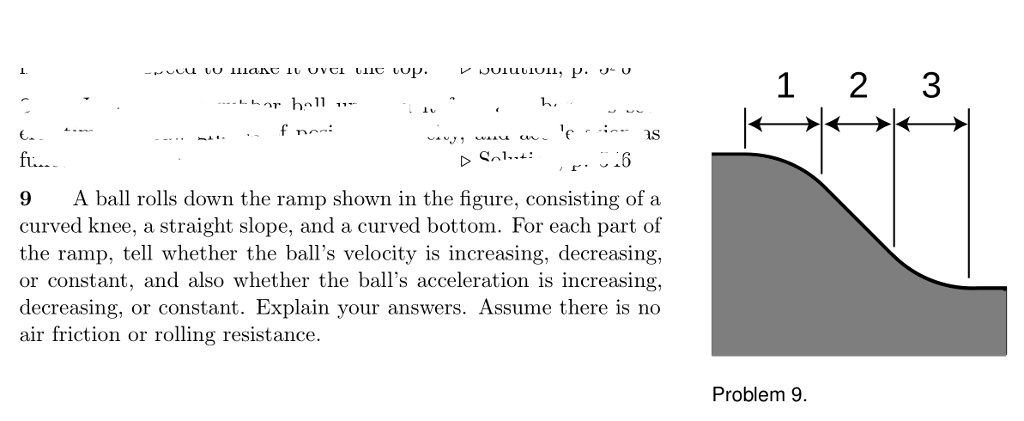 Solved A Ball Rolls Down The Ramp Shown In The Figure, | Chegg.com