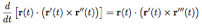 Solved 2. Show that: d/dt [r(t) . (r'(t) X r(t))] = r(t) . | Chegg.com