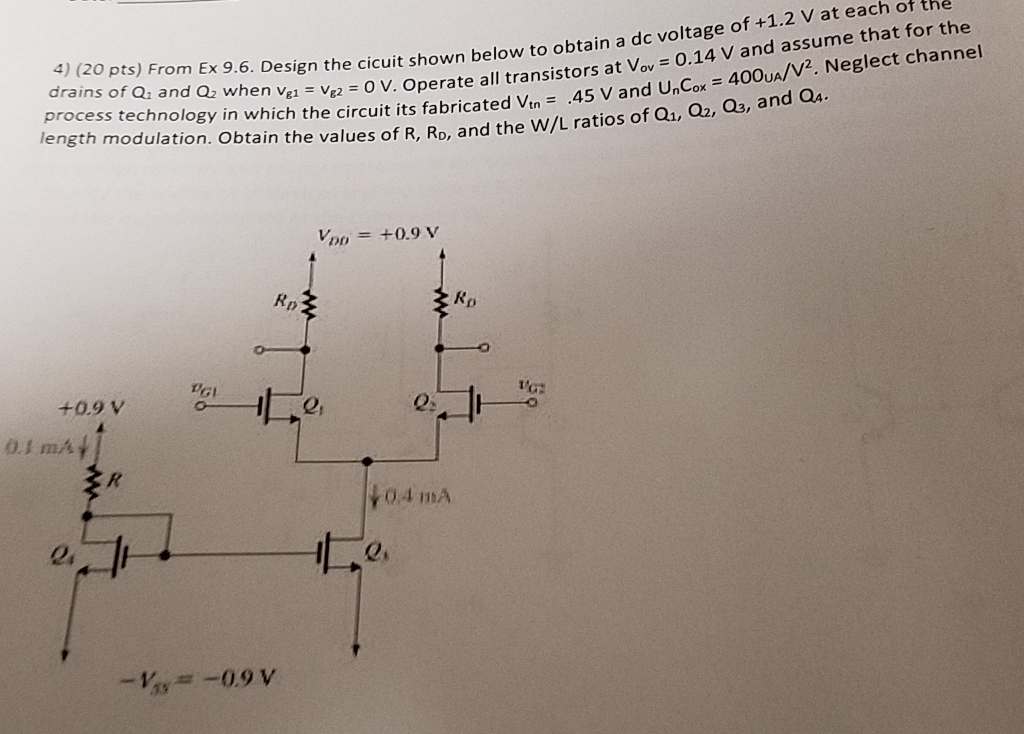Solved w to obtain a dc voltage of +1.2 V at each of 11