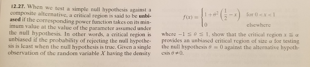 the critical region null hypothesis