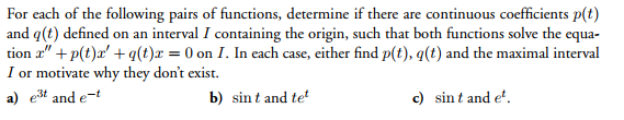 Solved Or Each Of The Following Pairs Of Functions, | Chegg.com