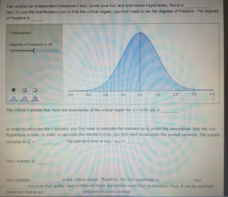 Solved 6. The t test for two independent samples - | Chegg.com