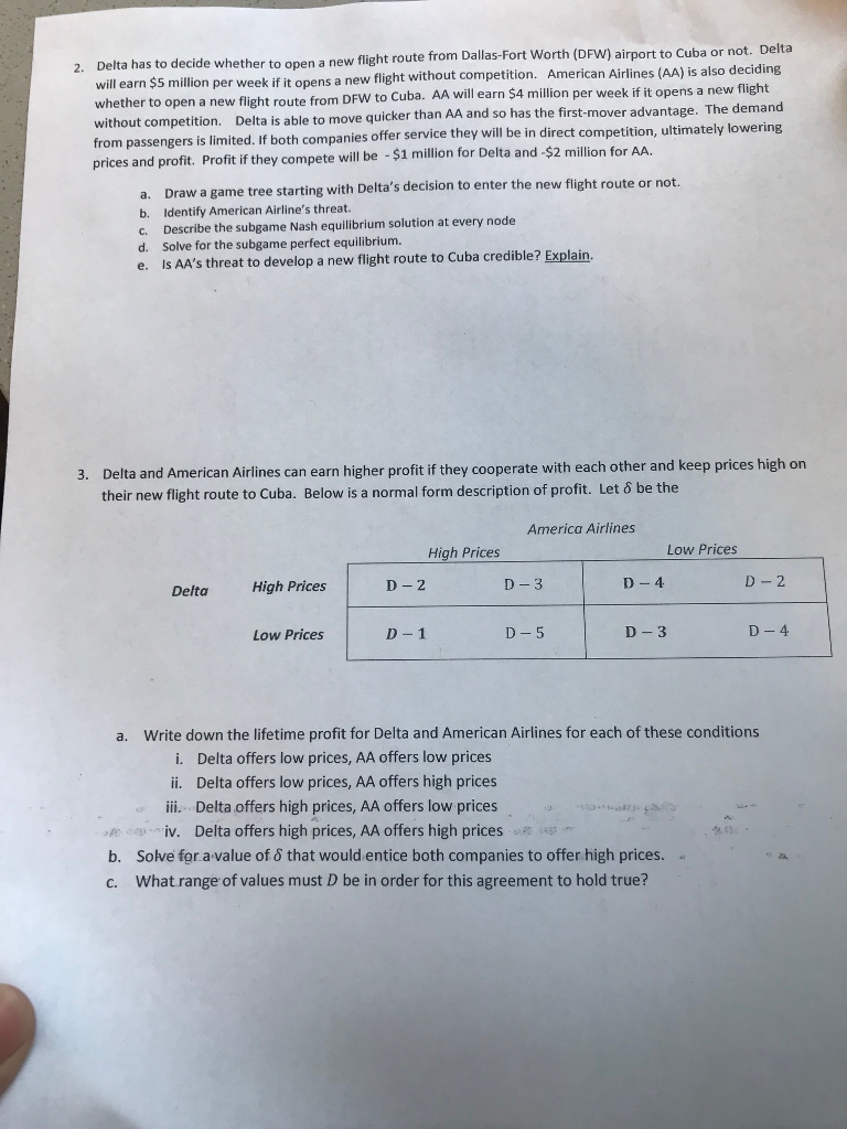 Economics 370: Problem Set 4 Game Theory SOLUTIONS 1. | Chegg.com