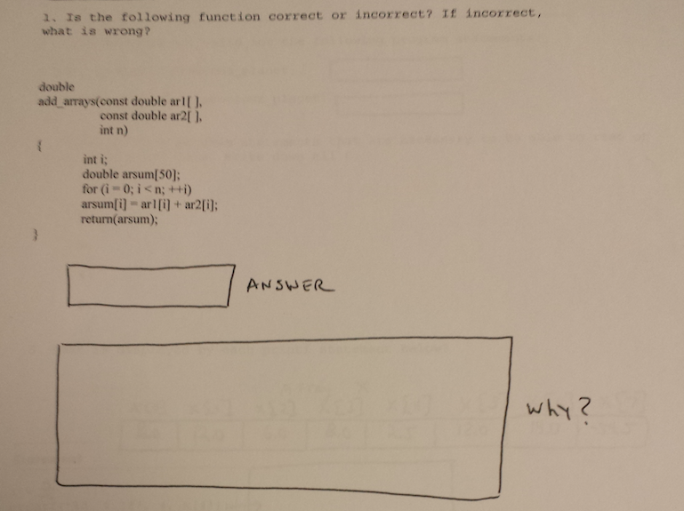 Solved 1- is the following function correct or incorrect? if | Chegg.com