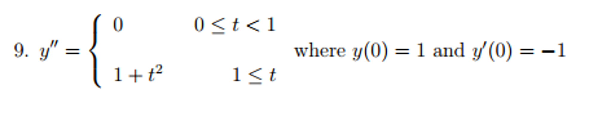 Solved Solve the IVP using the Laplace Transform y