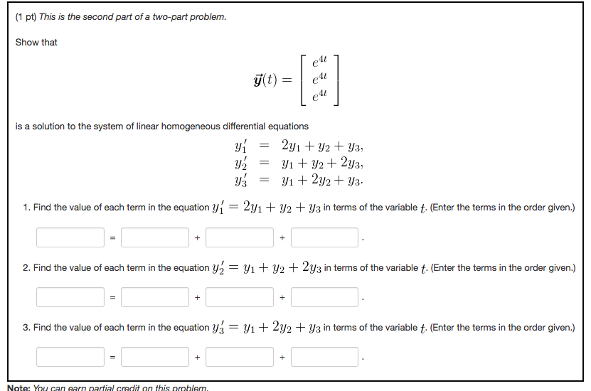 Solved This is the second part of a two-part problem. Show | Chegg.com