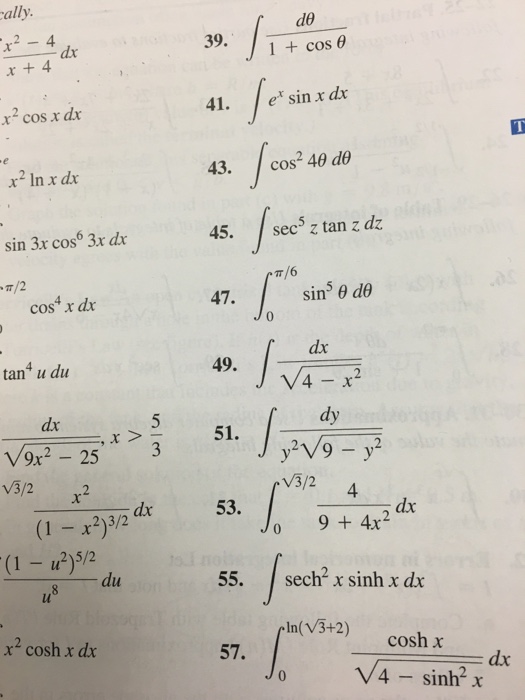 integral of tangent theta