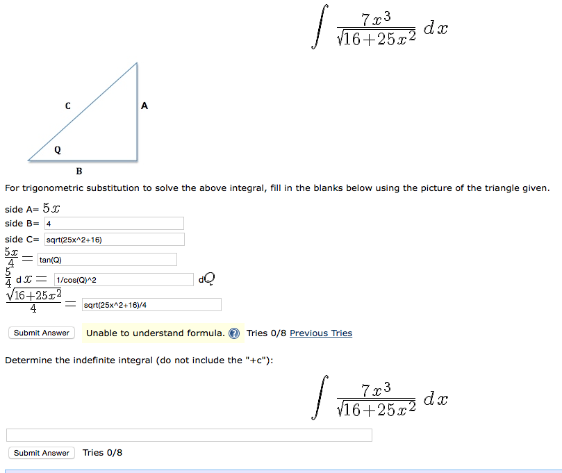 Solved Integral 7 X 3 Square Root 16 25 X 2 Dx For Chegg