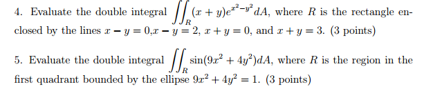 Double Integration R Solved Evaluate the double integral doubleintegral_R (x + | Chegg.com