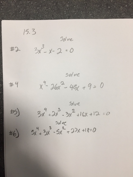 solve x 4 10x 3 26x 2 10x 1 0