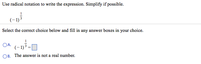 Solved Use radical notation to write the expression. | Chegg.com