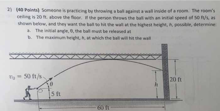 Solved Someone is practicing by throwing a ball against a | Chegg.com