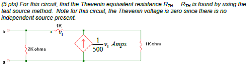 Solved For this circuit, find the Thevenin equivalent | Chegg.com