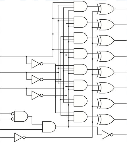 A famous logic designer decided to quit teaching and Circuit Diagram