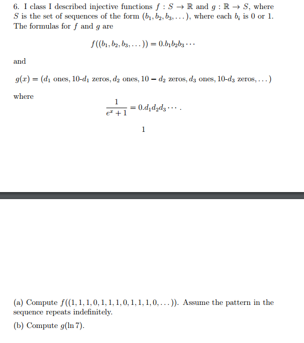 Solved I Class I Described Injective Functions F: S | Chegg.com