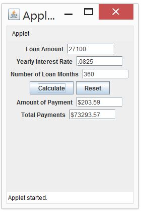 Solved Java Applet Program Write a java applet to | Chegg.com
