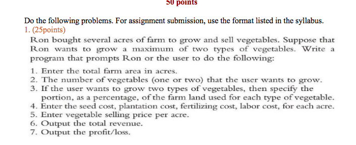 Solved Do the following problems. For assignment submission, | Chegg.com